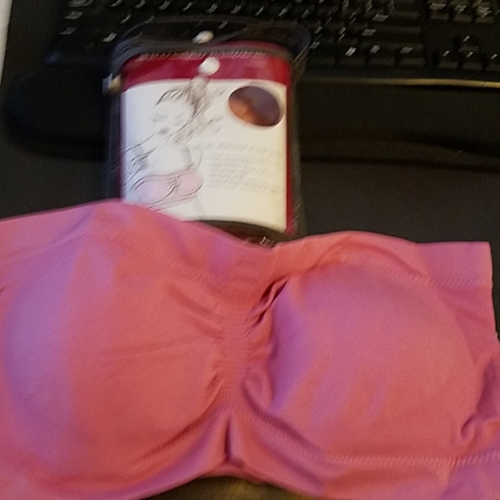 NEW Bra - NEW Pink Strapless bra size XL
